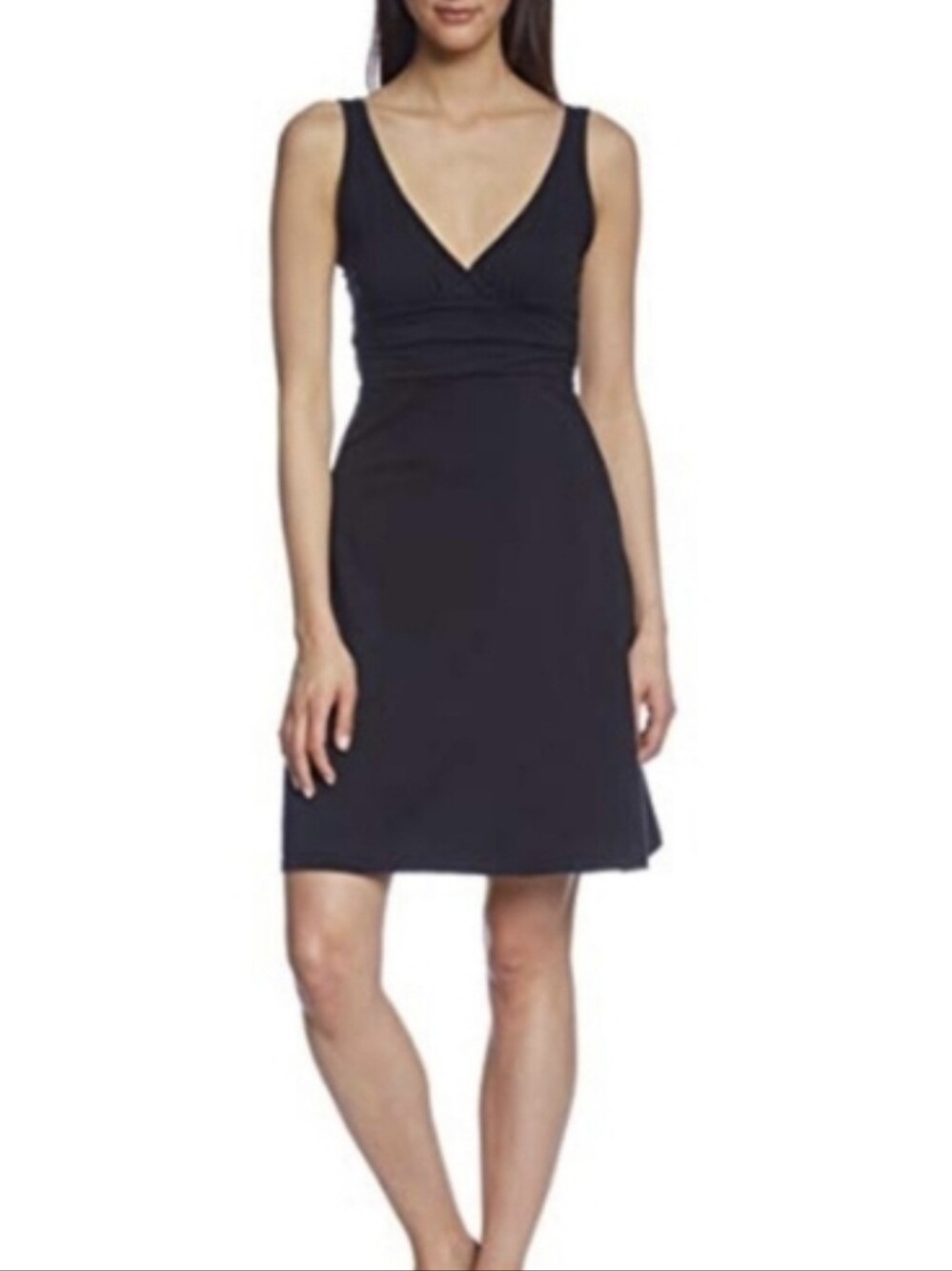 Patagonia Margot Black Organic Cotton Jersey Sleeveless Dress - Size M